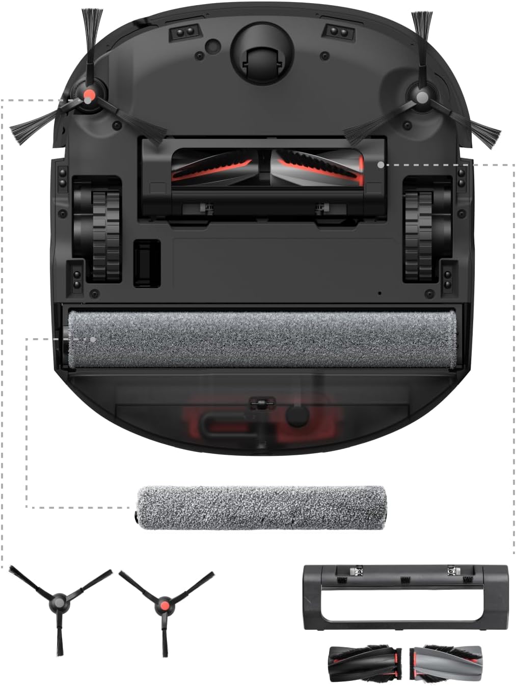 eufy Accessories Package, Side Brush, Filter, Rolling Brush for Robovac, Dustbag, Roller Mop, Dirty Water Reservoir Filter