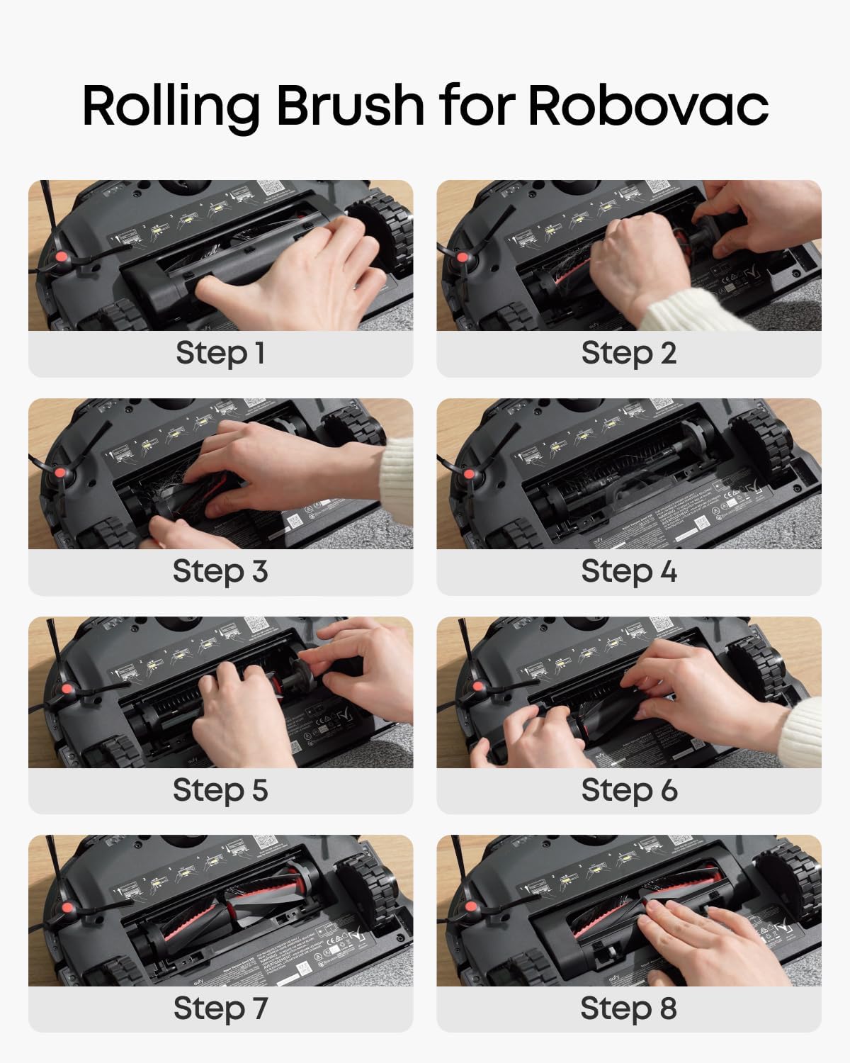 eufy Accessories Package, Side Brush, Filter, Rolling Brush for Robovac, Dustbag, Roller Mop, Dirty Water Reservoir Filter